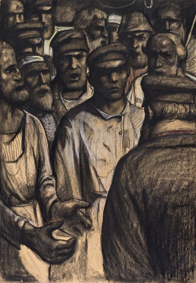 Бунт. Иллюстрация к роману П.И. Мельникова-Печерского «На горах»