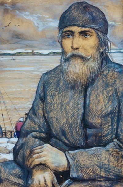 Иван Северьянович Флягин. Иллюстрация к повести Н. С. Лескова «Очарованный странник»