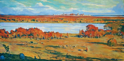 Вид с горы Фавор на Кирилло-Белозерский монастырь